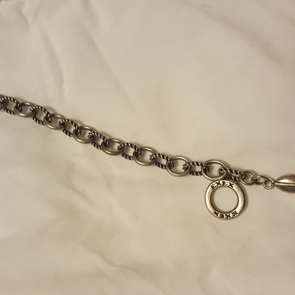 Sterling Silver Fleur De Lis Bracelet - Picture 2 of 2